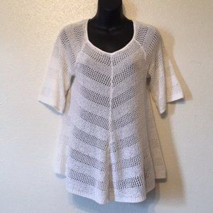 New Directions Sweater Crochet Tunic Top